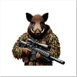 Sniper Wild Boar Posters and Art